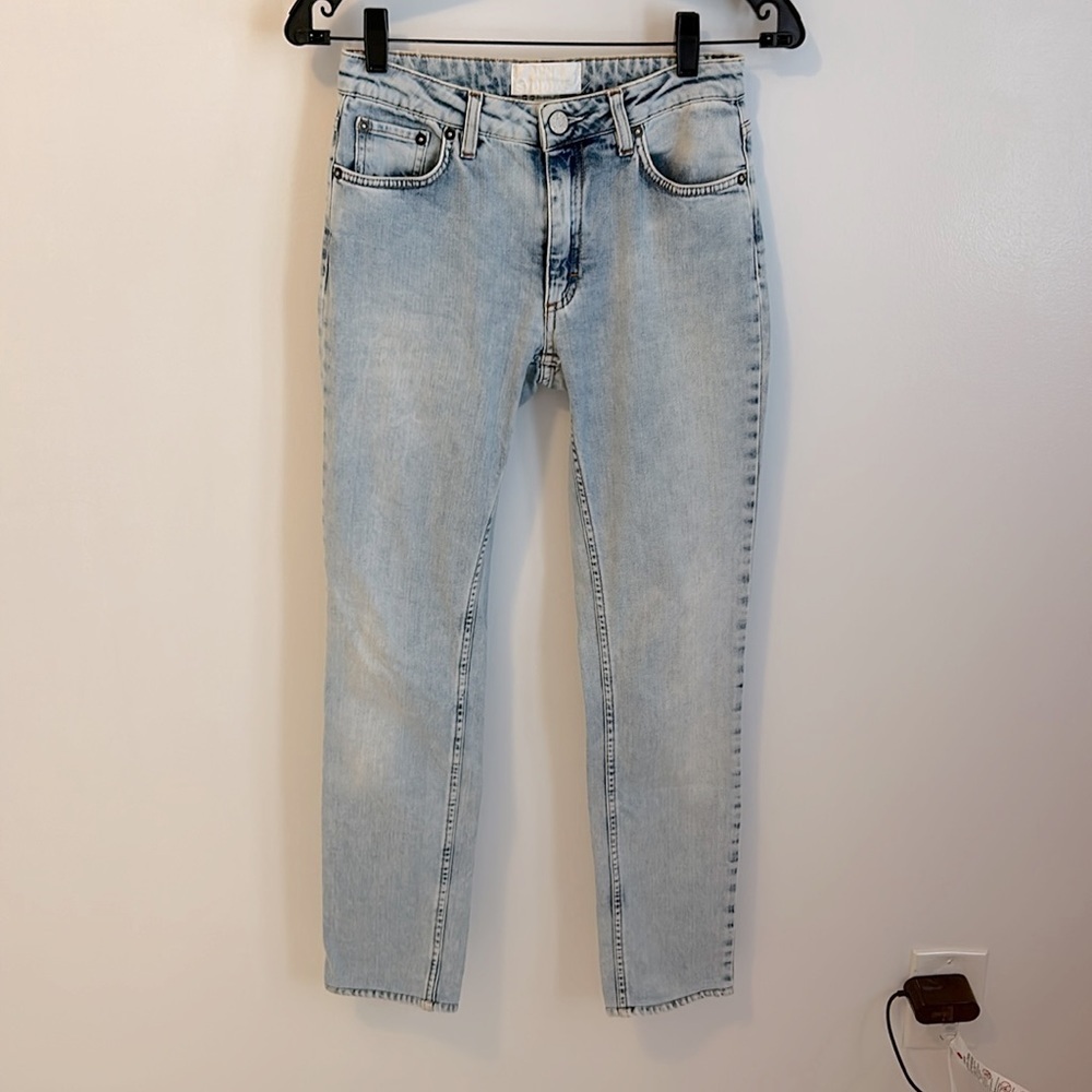 Acne Studios Flex S Silver Vintage Light Wash Jeans